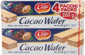 LAGO WAFER CACAO 4x50GR