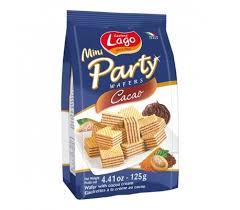 LAGO MINI PARTY WAFERS  CACAO 125GR